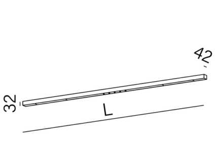 Ceiling Plafon 192cm AQForm Mixline LED крышка 40290-M930-W3-00-13