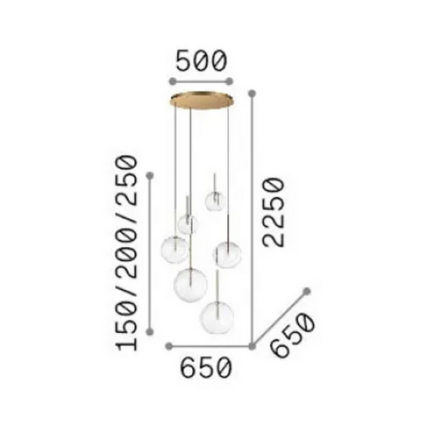 Висячий корпус 317250 Ideal Lux