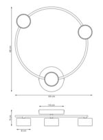 Plafon Emibig Lucio 3 Bl (1450/3) — изображение 5