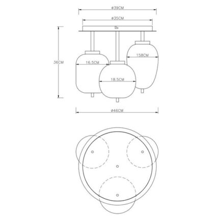 Плафон Globo Lighting Blacky 15345 3D