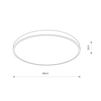 Plafon Nowodvorski Agnes Round LED 3000K 10973 IP44
