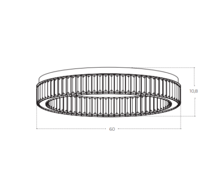 Plafon Spark Azzardo AZ5785 DIM CH 60