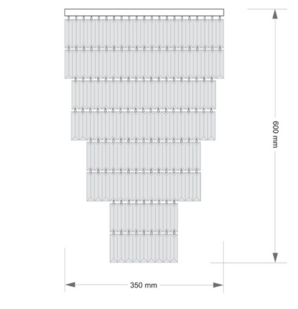 Plafoniera Kutek Ellini ELL-PLM-6(BN)350/II