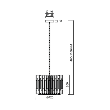 Ritz Milagro ML0393 Висячее жилье Золото