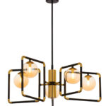 5-точечная латунная прозрачная лампа Jupiter Ibra Lamp 1985