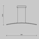 Висячая лампа Curve Maytoni MOD243PL-L18BSK — изображение 3