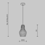 Корни Maytoni MOD191PL-01W 20см висячая лампа — изображение 3