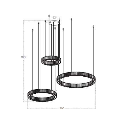 Zwis Azzardo AZ5794 Dim Spark 40+60+80 GD