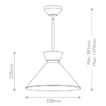 Zwis Elstead Lighting ALM-HALSTON-P-M-BK — изображение 5