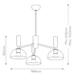 Zwis Elstead Lighting ALM-JUDE3-MB-CL — изображение 5