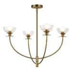 Zwis Elstead Lighting ALM-SYLVIA4-BG-CL