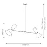 Zwis Elstead Lighting KL-PHIX-2-LINEAR-CBB — изображение 5
