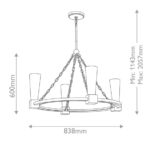Zwis Elstead Lighting KRISTY4-DG-OPAL — изображение 5