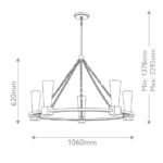 Zwis Elstead Lighting KRISTY5-DG-OPAL — изображение 5