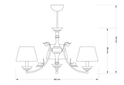 Zwis Kutek Casamia CAS-ZW-3 (P/A)