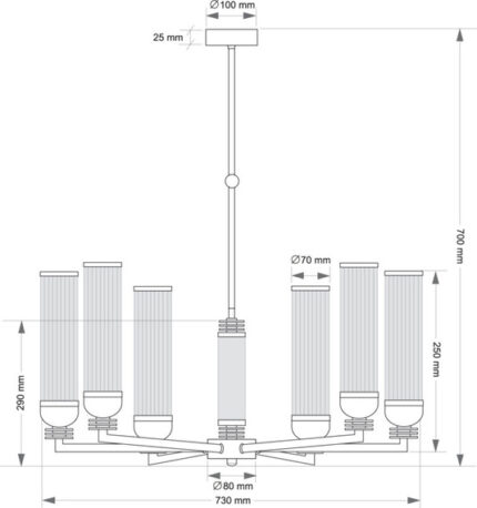 Zwis Kutek IZA-ZW-6(BN/3)T Изано