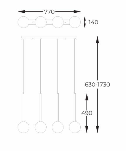 Zwis Zuma Line P0574-04D-SDFZ Арктур