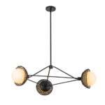 Chandelion Elstead Lighting ALM-PERTH3-BK