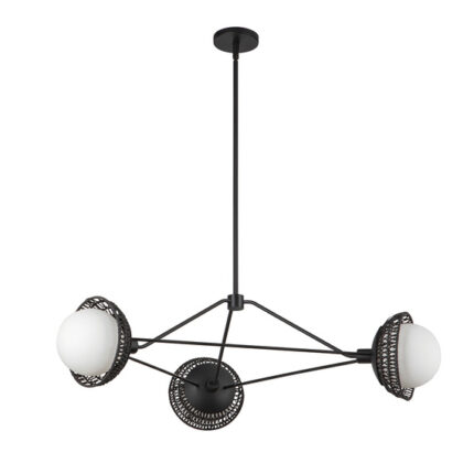 Chandelion Elstead Lighting ALM-PERTH3-BK