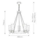 Люстра Elstead Lighting HK-COLLIER5-BX — изображение 5