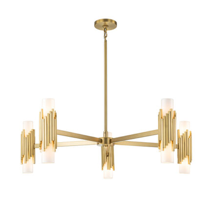 Chandelion Elstead Lighting MARVELE10-AB-OPAL