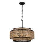 Chandelion Elstead Lighting QZ-TETON-5P-MBK