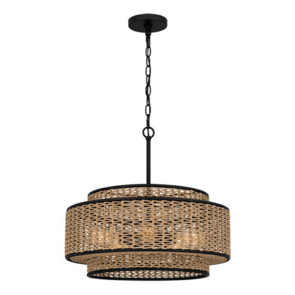 Chandelion Elstead Lighting QZ-TETON-5P-MBK