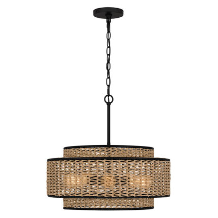 Chandelion Elstead Lighting QZ-TETON-5P-MBK