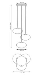Chandelier Emibig Coco 3 Bl Prem Graphit (1377/3PREM) — изображение 5
