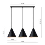 Chandelion Emibig Rebel 3 Black/Gold (1271/3) — изображение 4