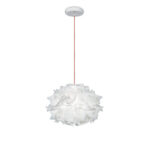 Chandelier Slamp Veli Couture Mini Single с прозрачным кабелем