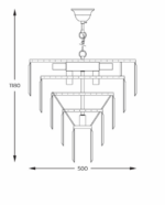 Chandelier Zuma Line Amedeo 17106/6+3+1-GD+CL — изображение 2