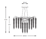 Chandelier Zuma Line MD3720-1-EGN Дижон — изображение 2