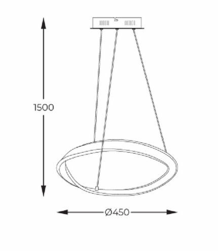 Chandelier Zuma Line MD9190-1S-3NT Жирона