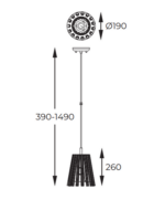 Chandelier Zuma Line P0547-01H-F9AC Бах — изображение 2