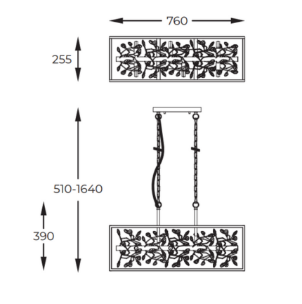 Chandelier Zuma Line P0578-06C-V7V7 Весна