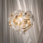 Итальянская люстра Slamp Veli Aurea Large 60 cm White Golden