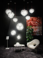 Итальянская люстра Slamp Veli Couture диаметром 60 см с прозрачным кабелем — изображение 6