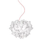 Итальянская люстра Slamp Veli Foliage с красным кабелем