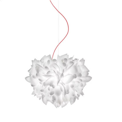Итальянская люстра Slamp Veli Foliage с красным кабелем