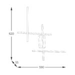 Kinkiet Zuma Line 22009W4-BK/GD Edge — изображение 10