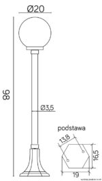 Внешняя стоячая лампа SU-MA Классические шары K 5002/2/KP 200 — изображение 19