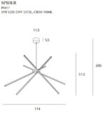 Висячая лампа Maxlight Spider P0457 — изображение 18