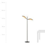Стоячая лампа VENE LP2 BLACK/RATTAN black (1160/LP2) - Emibig — изображение 16
