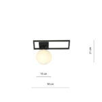 IMAGO 1D BLACK/OPAL потолочная лампа черного цвета (1130/1D) — изображение 24