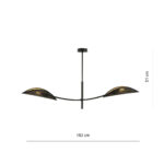 Потолочная лампа LOTUS 2 BLACK/GOLD Black (1106/2) — изображение 21