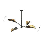Потолочная лампа LOTUS 4 BLACK/GOLD Black (1106/4) — изображение 18