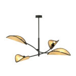 Потолочная лампа LOTUS 4 BLACK/RATTAN Black (1108/4) — изображение 16
