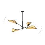 Потолочная лампа LOTUS 4 BLACK/RATTAN Black (1108/4) — изображение 18