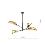 Потолочная лампа LOTUS 4 BLACK/RATTAN Black (1108/4) — изображение 21